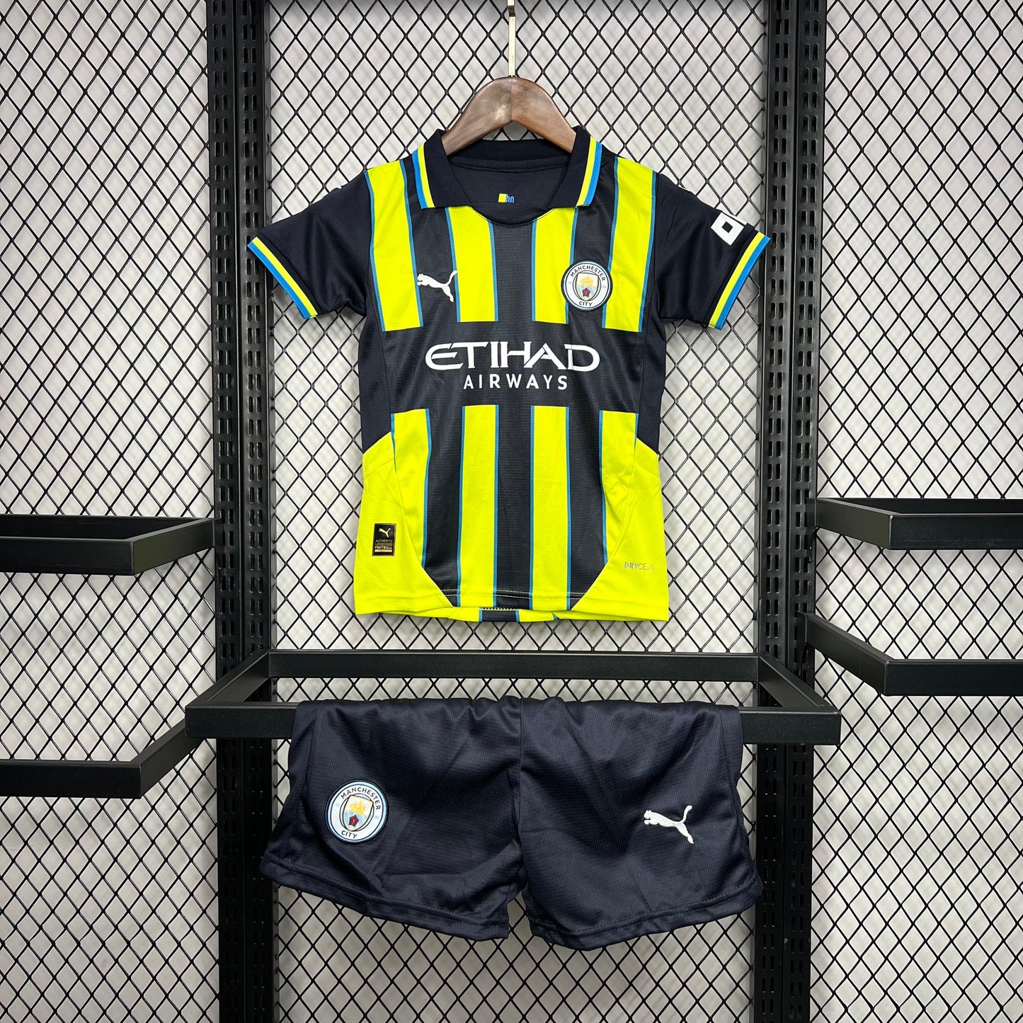 Manchester City Secundária Kit Criança 24-25