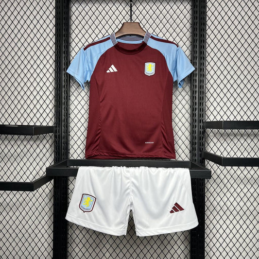 Aston Villa Principal Kit Criança 24-25