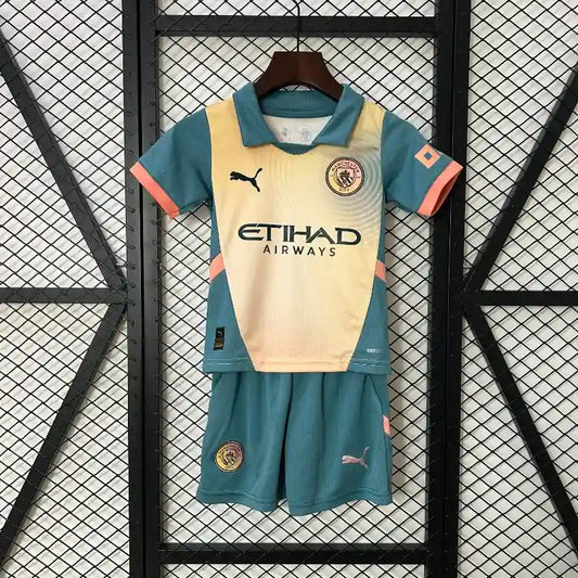 Manchester City Alternativa Kit Criança 24-25