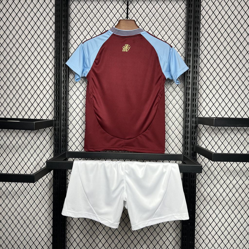 Aston Villa Principal Kit Criança 24-25