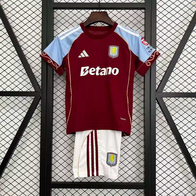 Aston Villa Principal Kit Criança 25-26