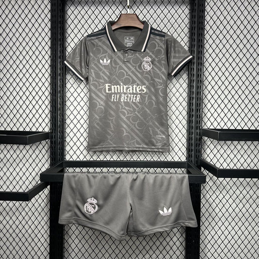 Real Madrid Alternativa Kit Criança 24-25