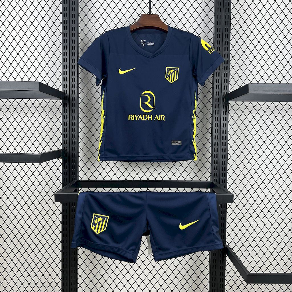 Atlético Madrid Secundária Kit Criança 25-26