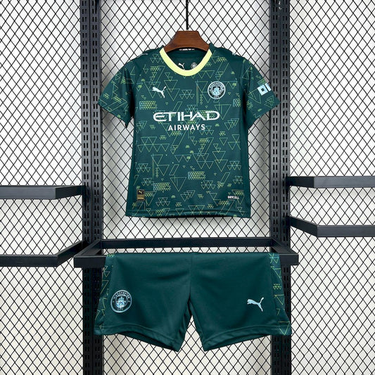 Manchester City Alternativa Kit Criança 25-26